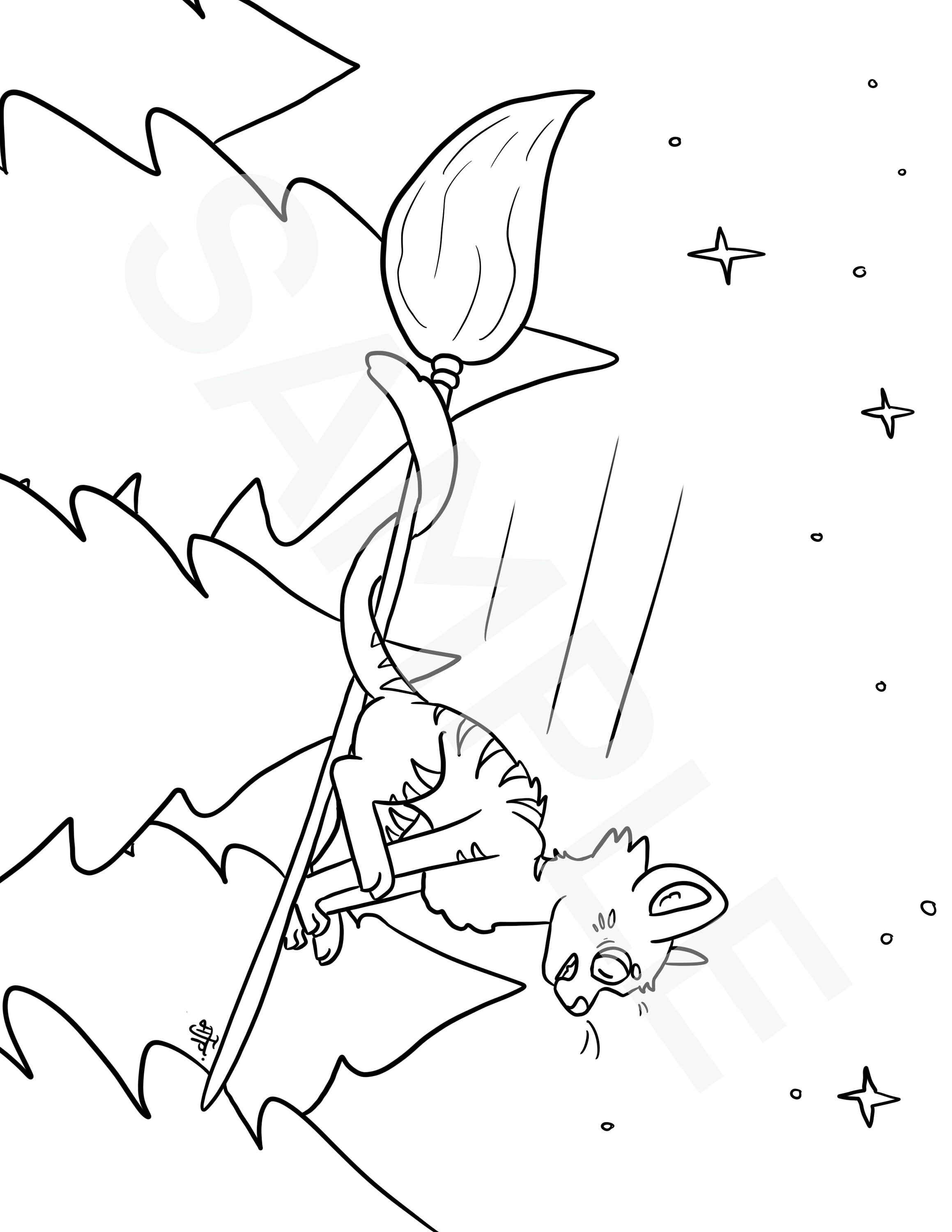 5 Halloween Coloring Sheet Prints - Etsy