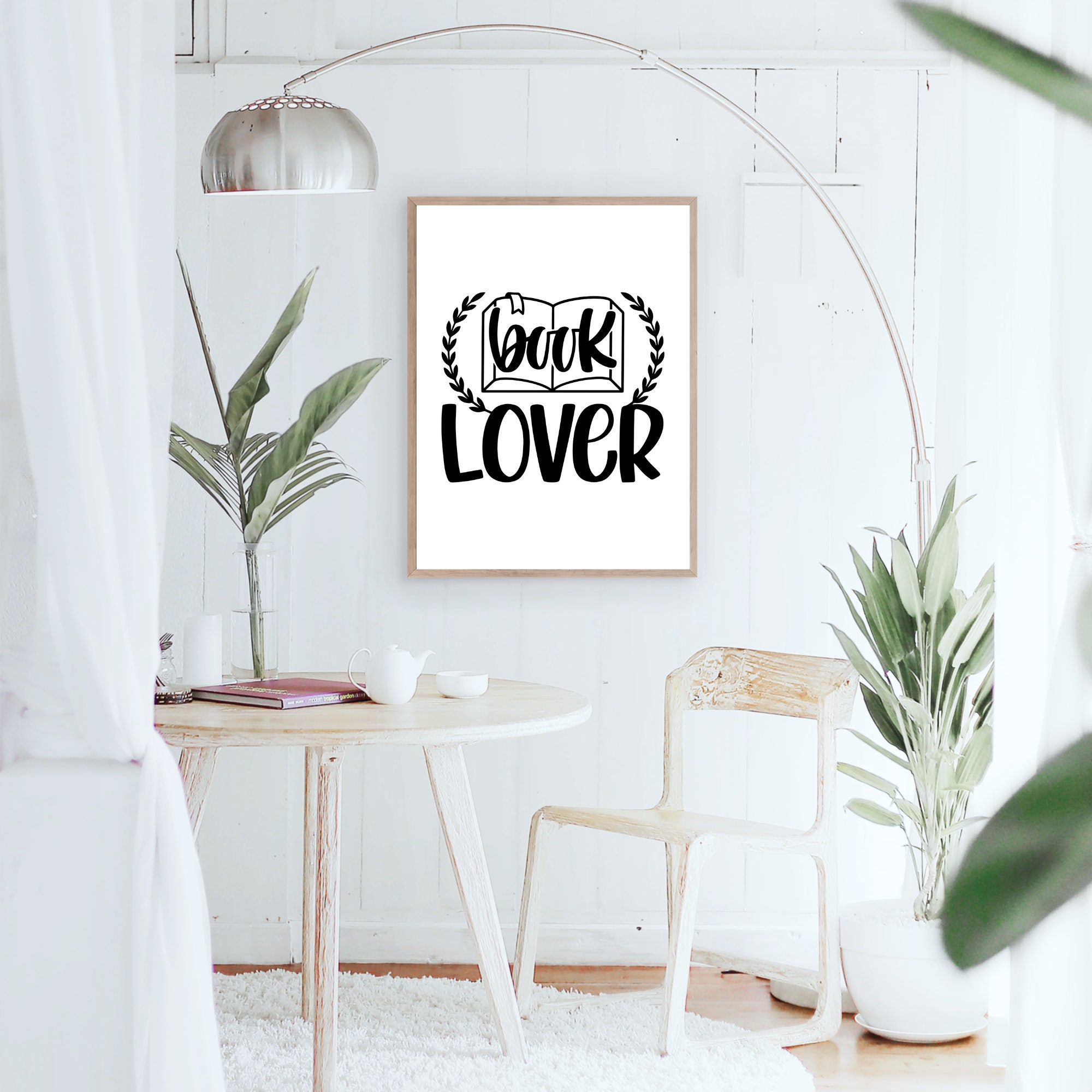 Book Lover Wall Art Bookish Home Decor Gift for Book | Etsy