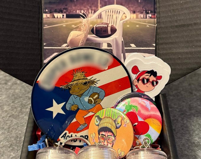 Featured listing image: Bad Bunny Football Mini Seasoning Keychain. Spice Up Your Half Time Collectors Memorabilia Puerto Rico.