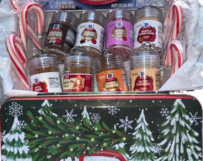 Featured listing image: Mini Seasoning Keychain - Christmas Edition - Christmas Gift for family holidays.