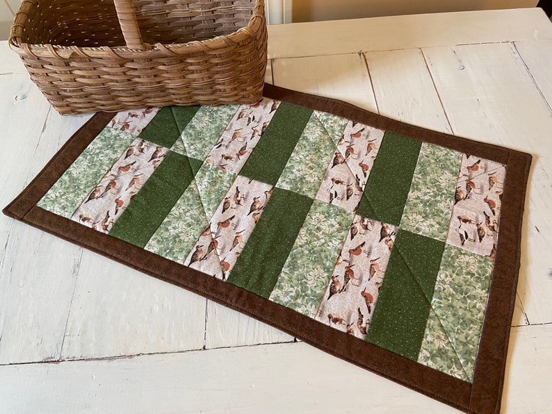 One of a Kind Quilted Table Runners Measure Approx 12 X 22.5. Made From