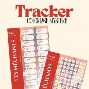 Tracker: The Bad Guys – 6 afdrukbare pagina's – Voortgangsmonitor met data en cijfers om in te kleuren