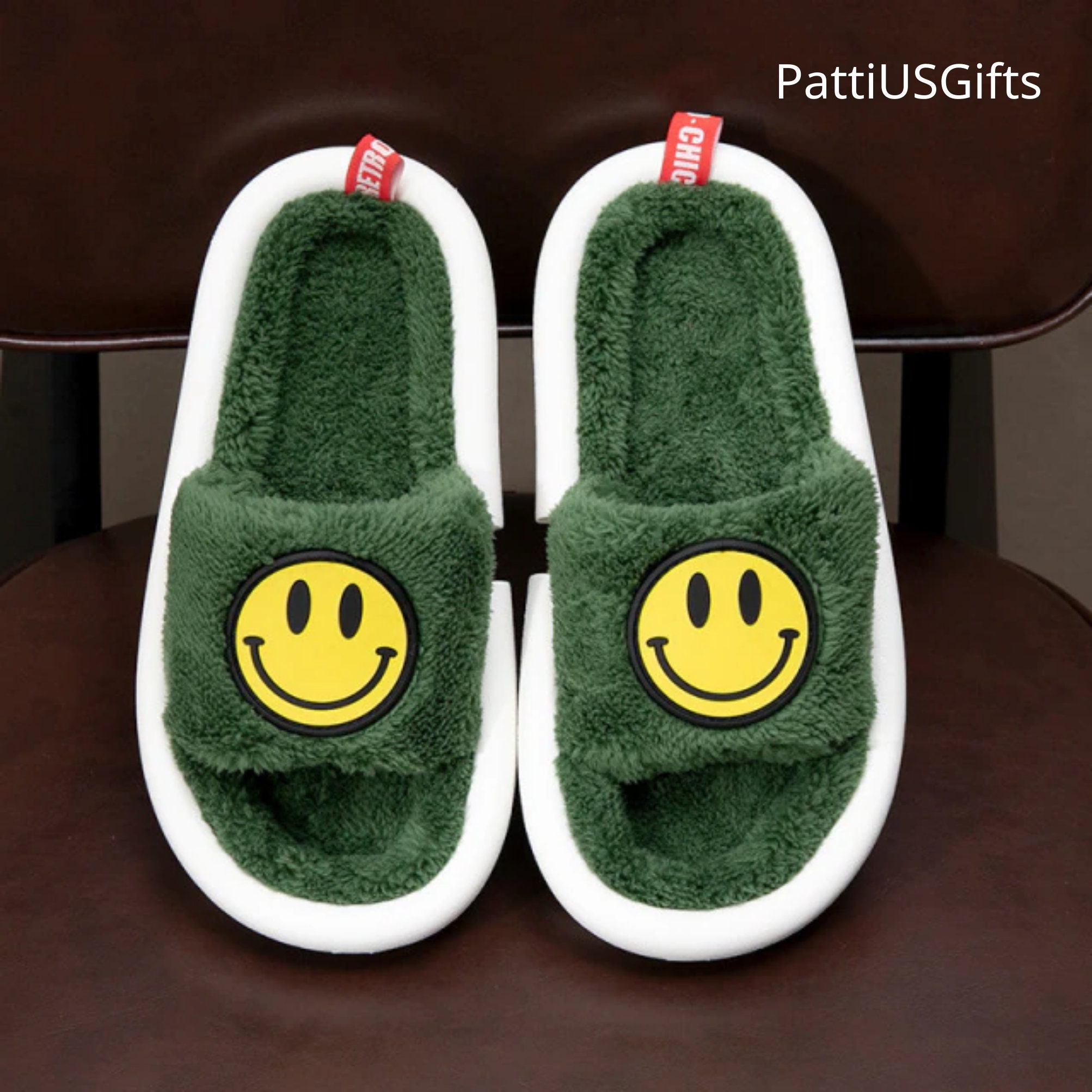 Smiley Face Slippers/ Happy Face Slippers/ Smiley Slippers/ Etsy