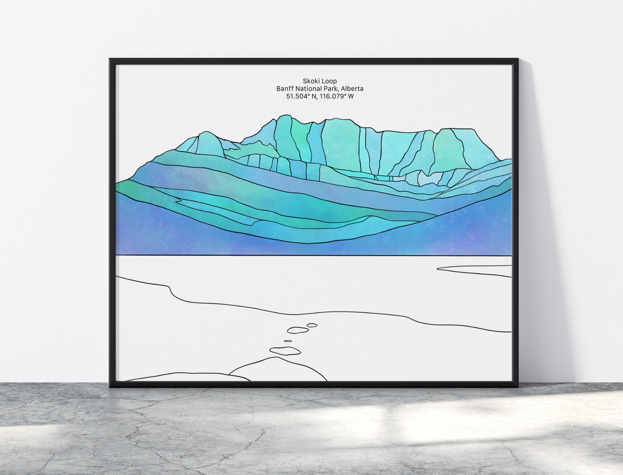 Myosotis Lake simply download & print at home Skoki Loop perfect as gift Printable mountain digital art wall decor Banff National Park Myosotis Lake simply download & print at home Skoki Loop perfect as gift Printable mountain digital art wall decor Banff National Park