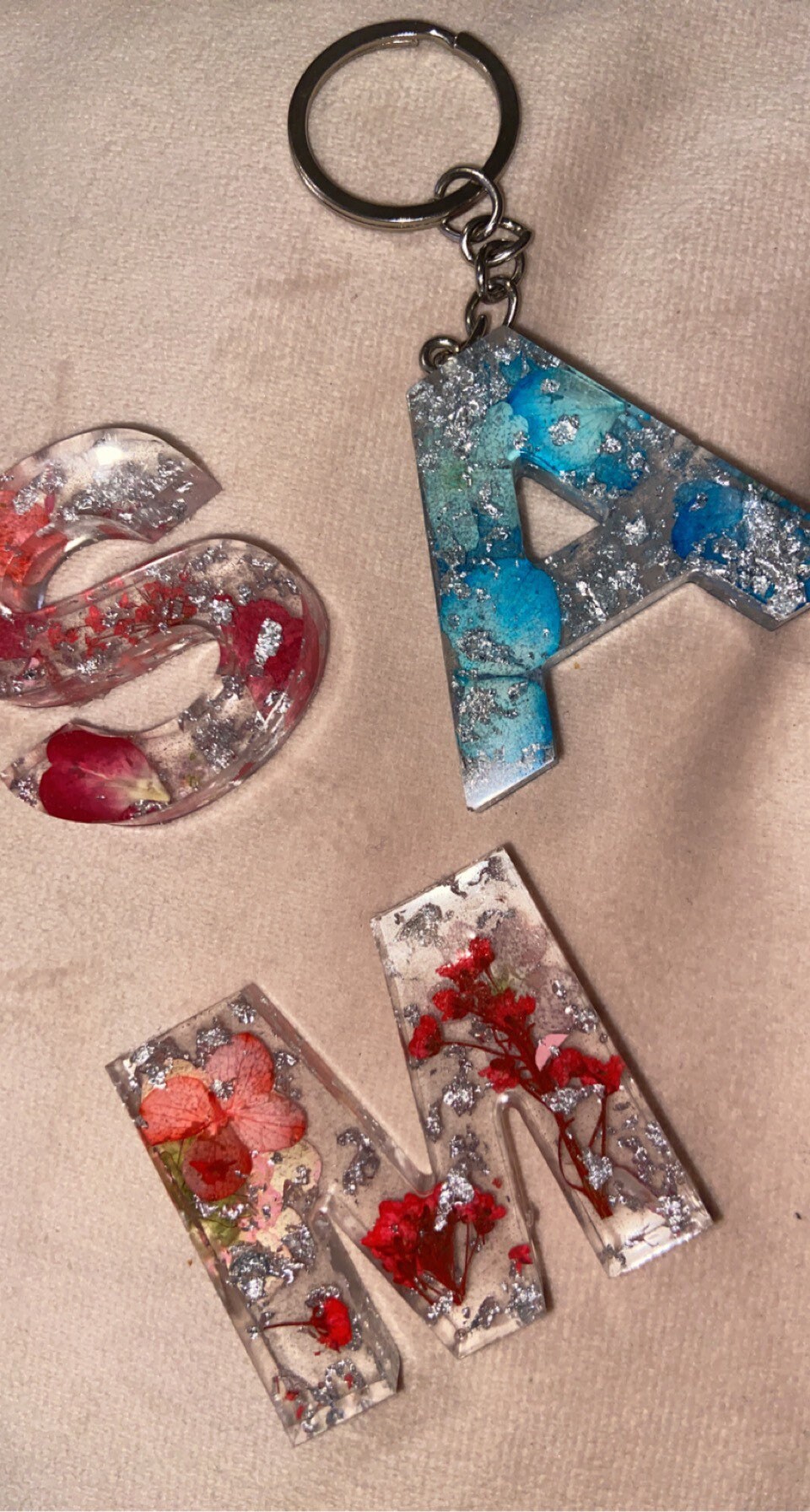 Personalised letter keyring Etsy.de