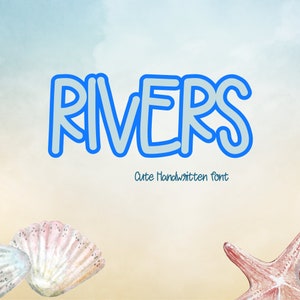 Rivers font,student font,Note taking,GoodNotes font,Study notes,Digital planner font,Notebook font,Font download.