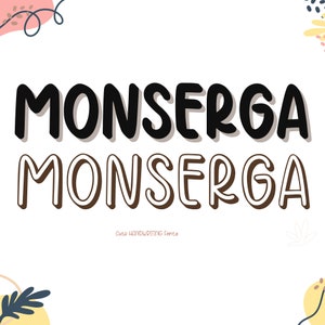 Monserga font.Diary handwritten font.Handwritten font, Study font, Simple font, Multilingual, Goodnotes font, Digital note, Cute font.