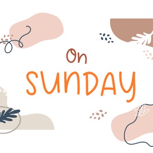 On Sunday.Handwritten font, Study font, Simple font, handwriting font, Multilingual, Goodnotes font, Digital note, Cute font