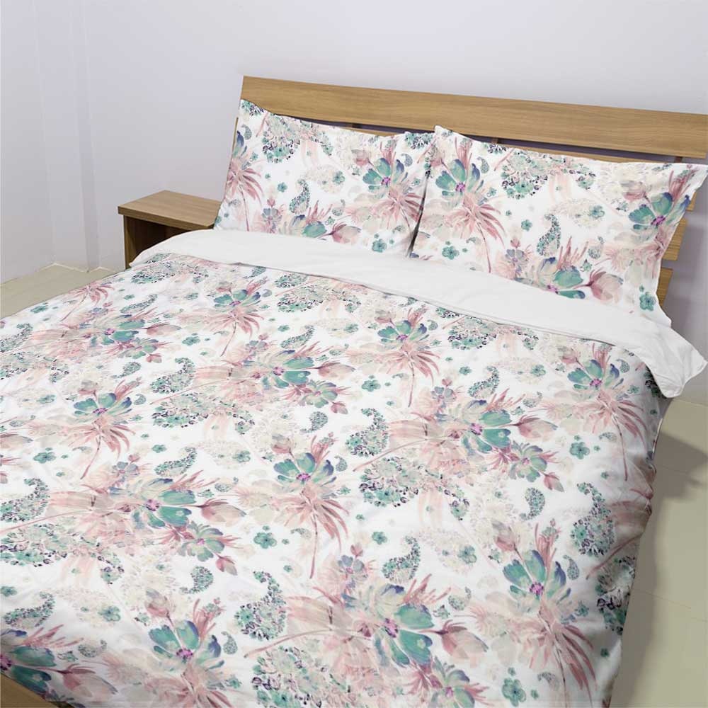 Watercolor Floral Bedding Set Duvet Covers Customize Etsy