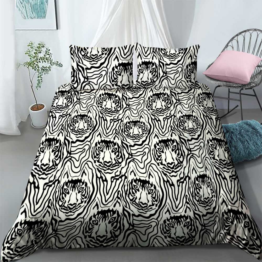 Optical illusion animal pattern Bedding Set Duvet Covers Etsy