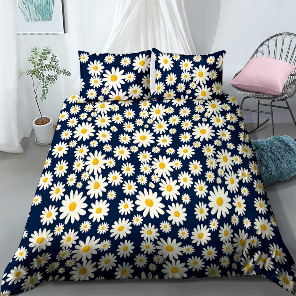 Daisy Pattern Floral ditsy Bedding Set Fundas nórdicas Etsy
