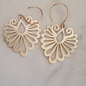 Boho Gold Messing Ohrringe