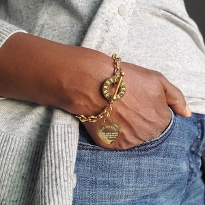 Pulsera "Cuida tu corazón", joyería cristiana, joyería con escrituras, regalo para ella, joyería inspiradora, joyería motivacional, regalo para una amiga