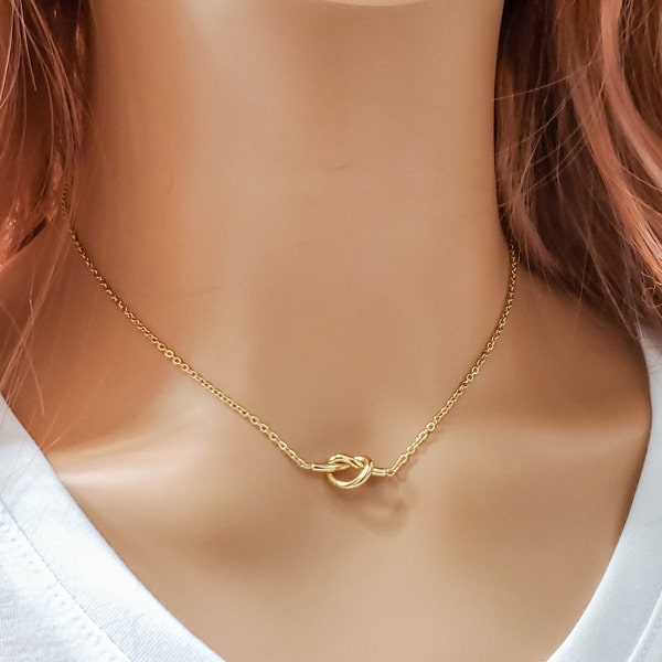 Love Knot Necklace Etsy