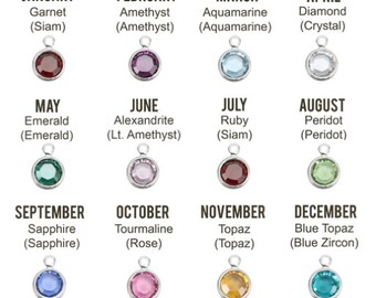 Add a birthstone charm
