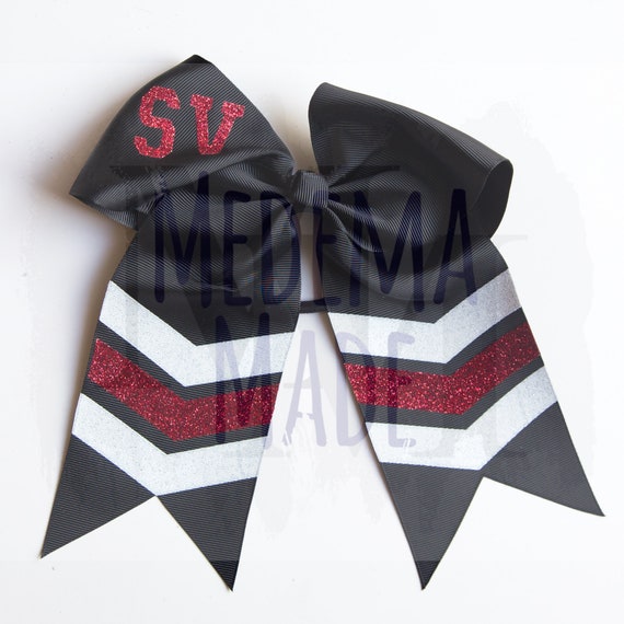 Stillman Valley Cardinals Red & Black Cheer Bow