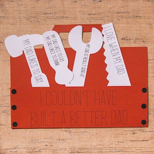 Father's Day Craft | Father's Day Gift | Last Minute Gift for Dad | About Dad Gift | Personalized Gift | Father's Day Card | Tool Box Craft