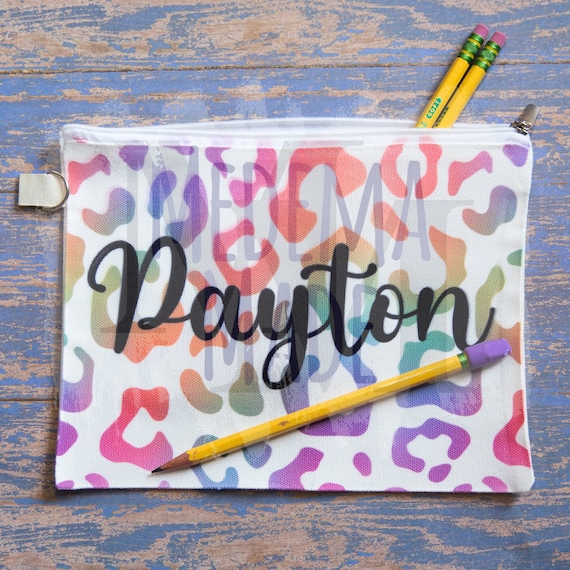 Personalized Pencil Pouch | Make Up Pouch | Back to School Supplies | Personalized Bag | Sublimation | Bridesmaid Gift | Teacher Gift |