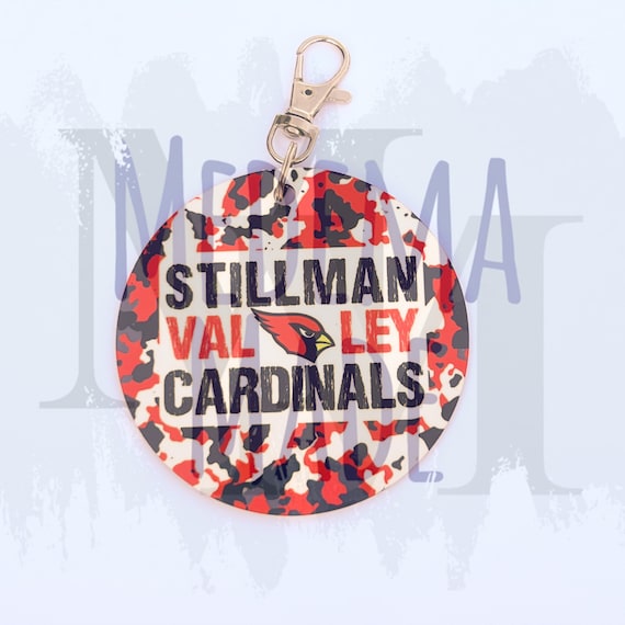 Stillman Valley Cardinals Camo Bag Tag | Meridian School District Spirit Wear | Cardinals Spirit Wear