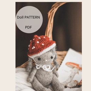 Forest doll knitting pattern. English and UKR PDF.