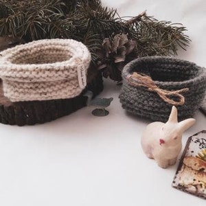 PDF KNITTING PATTERN - Easy Pattern knitting basket pattern (Eng)