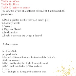 PDF ENG/UKR Knitting Bee Pattern Tutorial Knitted Honeybee Step by Step ...
