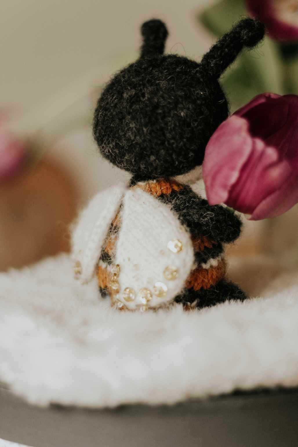 PDF ENG/UKR Knitting Bee Pattern Tutorial Knitted Honeybee Step by Step ...