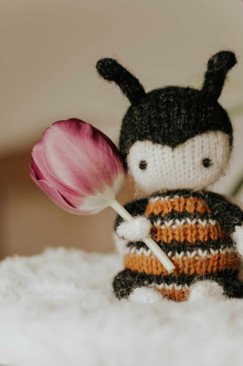 PDF ENG/UKR Knitting Bee Pattern Tutorial Knitted Honeybee Step by Step ...
