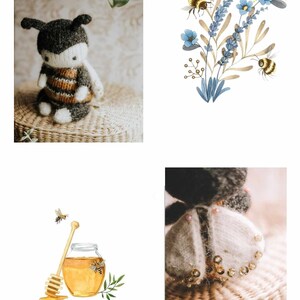 PDF ENG/UKR Knitting Bee Pattern Tutorial Knitted Honeybee Step by Step ...