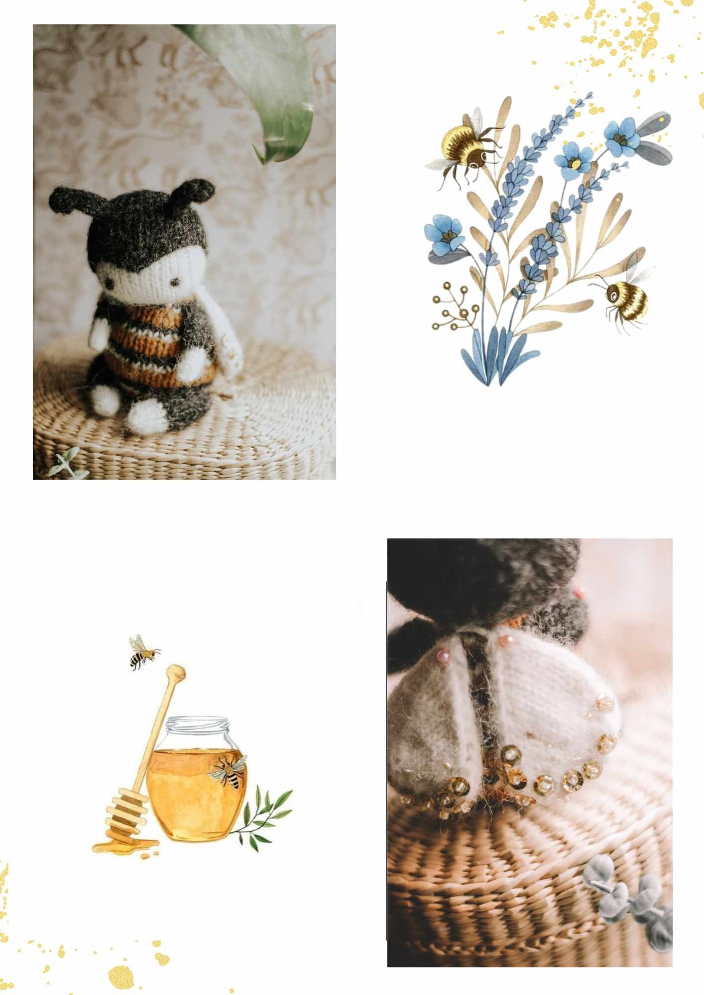 PDF ENG/UKR Knitting Bee Pattern Tutorial Knitted Honeybee Step by Step ...