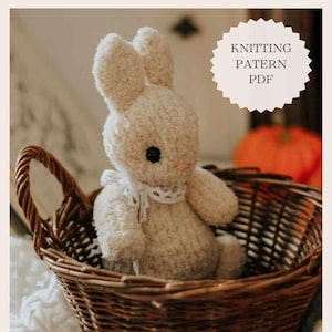 Plush knitted bunny rabbit pdf ENG/UKR