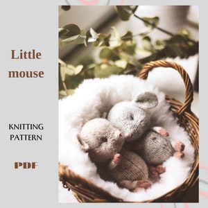 Knitting mouse pattern PDF Eng/ru