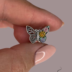 Sterling Silver 925 Butterfly Charm for a bracelet
