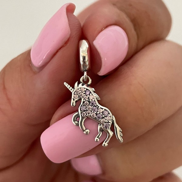 Sterling Silver 925 Unicorn Charm