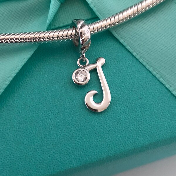 Letter J Charm Etsy