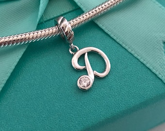 Sterling Silver 925 Letter D Charm for a bracelet