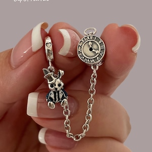Sterling Silver 925 White Rabbit Charm for a bracelet