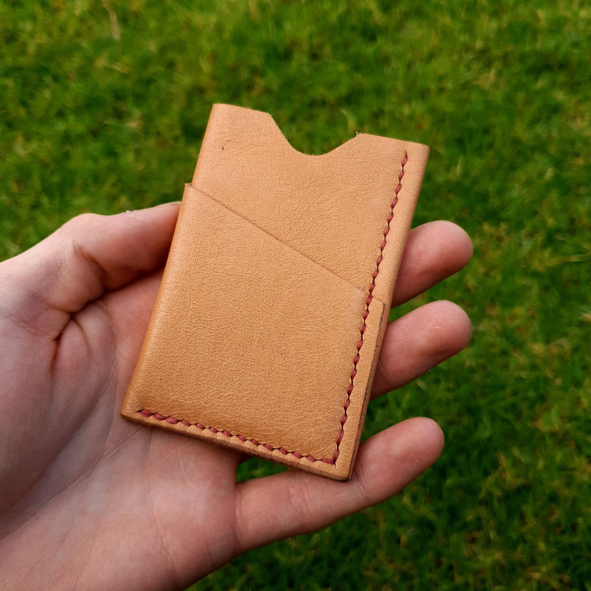 Minimalist Leather Wallet Full Grain New Zealand Leather in Etsy