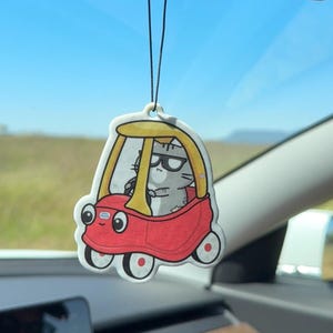Silly little tikes Car Cat Air Freshener, Forest Fresh Scent, Cute  Kitty Closet Freshener, Kawaii Car Accessory, Cat Lover Gift, Cat Scruff