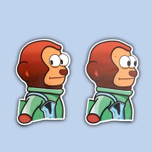 monkey looking looking away meme sticker set | Sticker