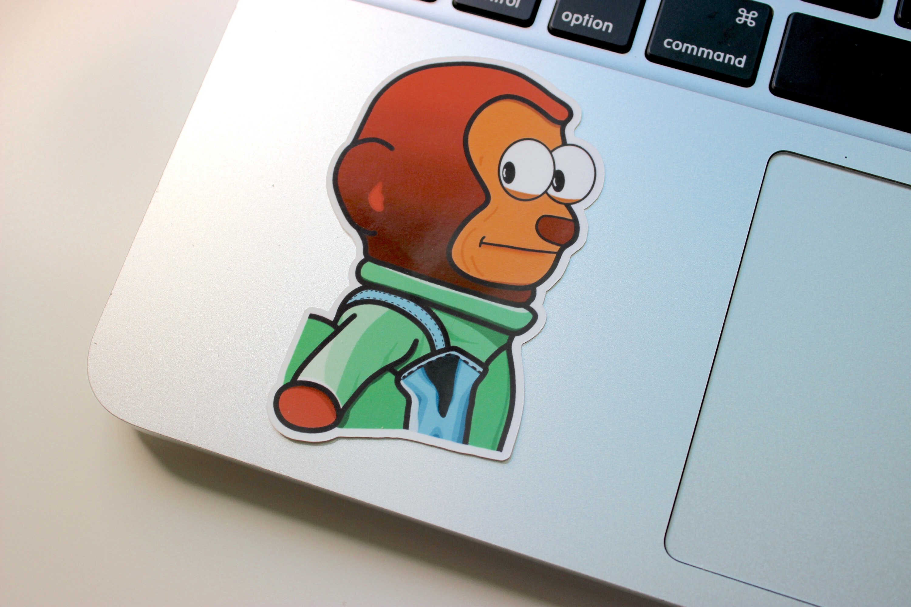 Awkward Look Monkey Puppet - Sticker Mania