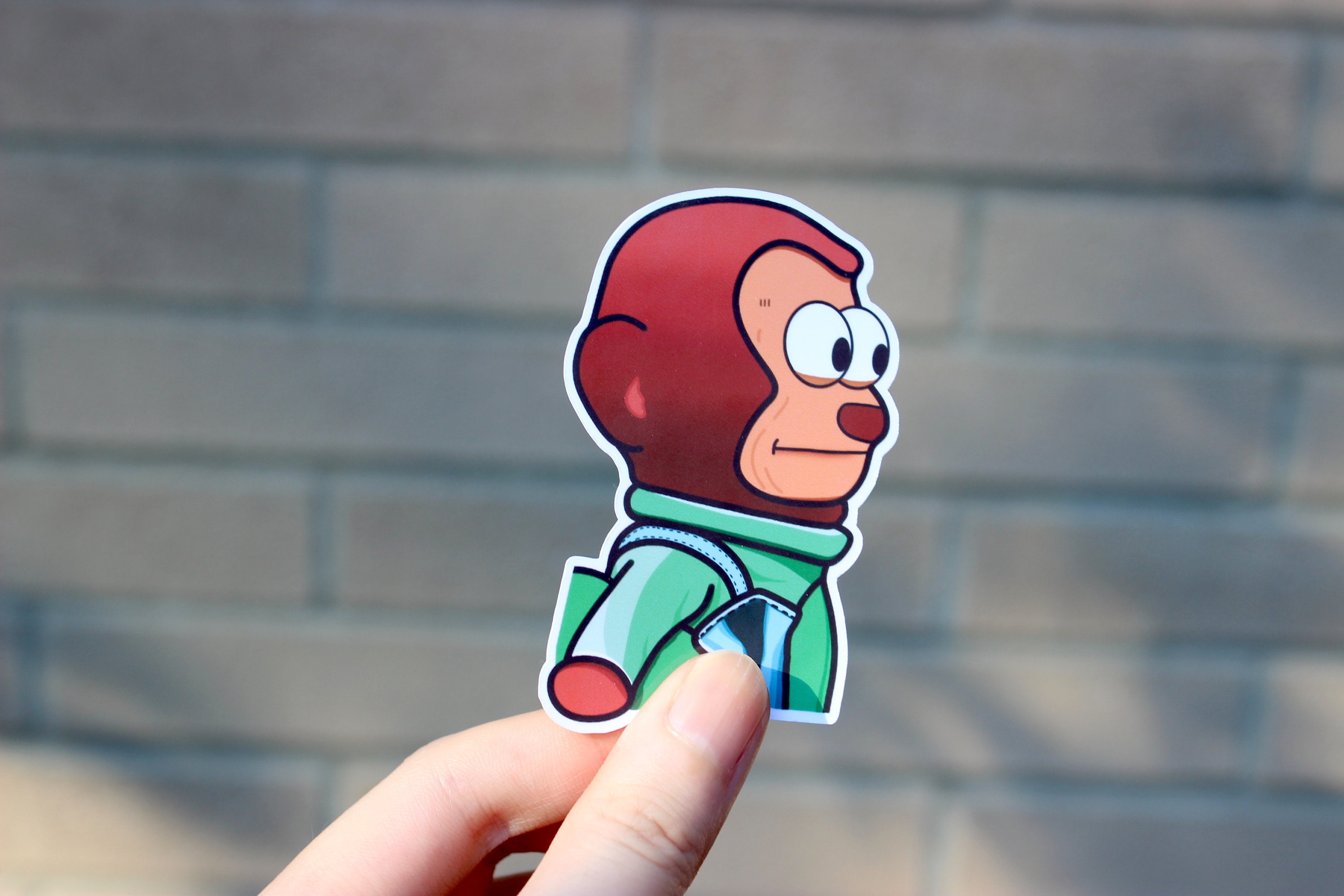 Awkward Look Monkey Puppet - Sticker Mania