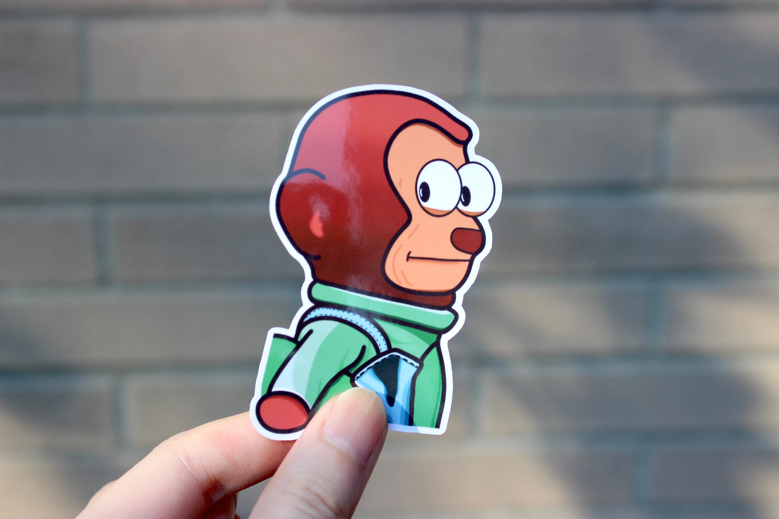 Awkward Look Monkey Puppet - Sticker Mania