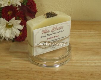 Handmade Natural Bastille Soap. Vegan Luxury Soap with No Preservatives, in a Large 5 oz bar. The perfect gift.