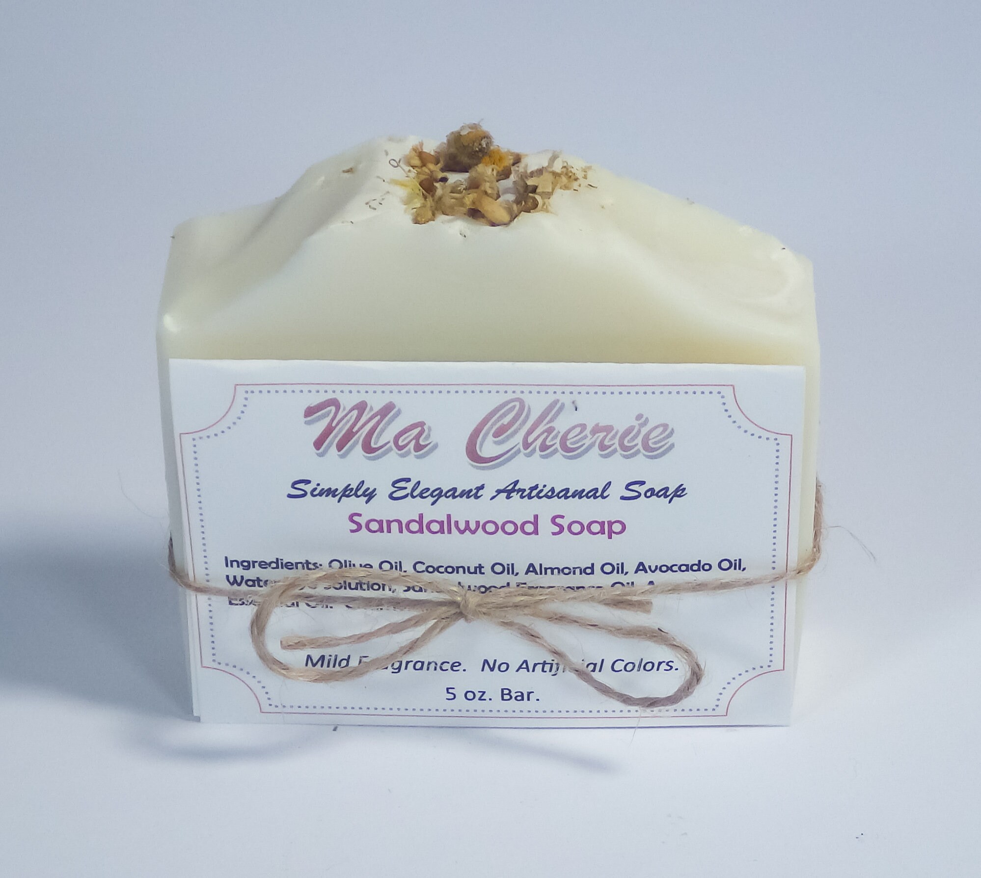 Handmade Natural Sandalwood Soap Etsy
