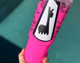 Llama Poison Snowglobe 40 Ounce Acrylic Tumbler