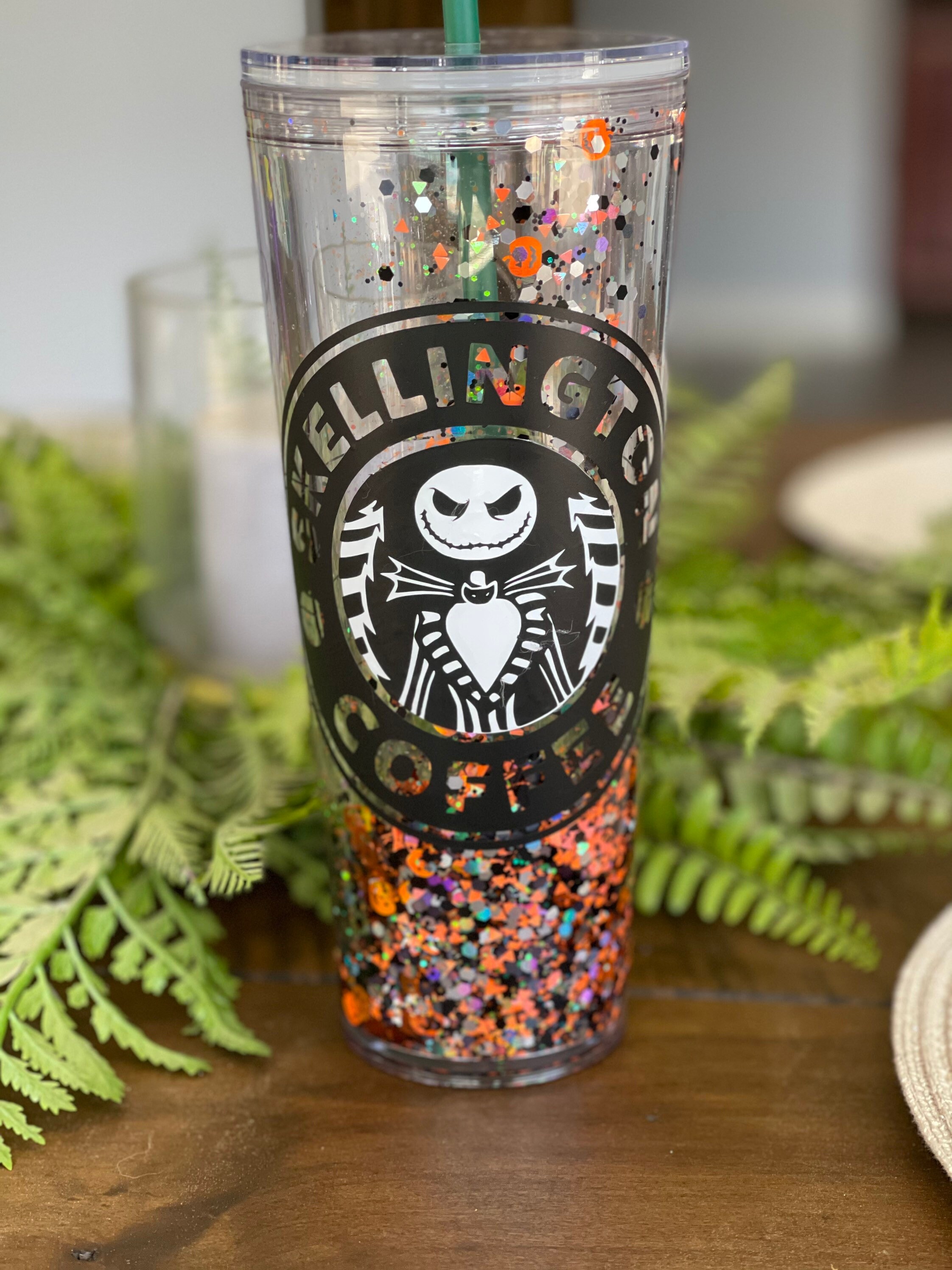 Jack Skellington Snowglobe Tumbler Starbucks