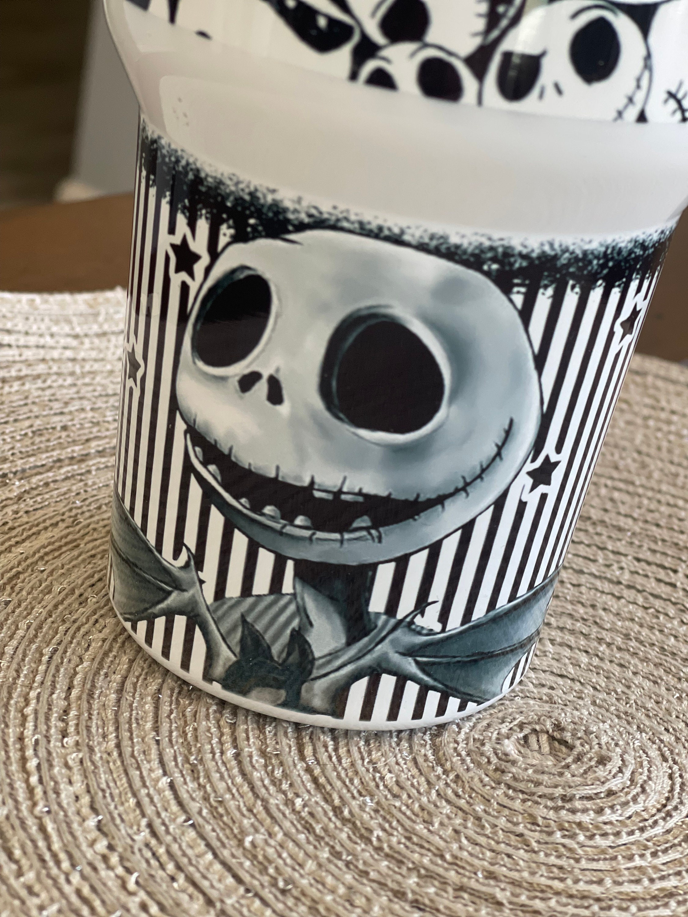 Nightmare Before Christmas Tumbler 40 Oz Custom Name Jack Skellington 3D  Colorful Flower Pattern 40Oz Stainless Steel Tumbler With Handle And Straw  Lid - Laughinks