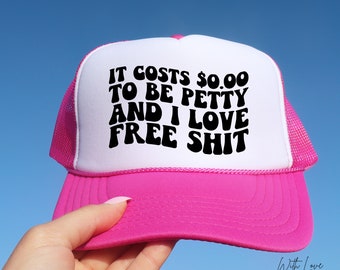 Casquette de camionneur Petty and Free, casquette en filet fantaisie