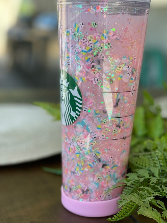 Pretty Ghoulish Snowglobe Tumbler, Snow Globe Tumbler, Glitter